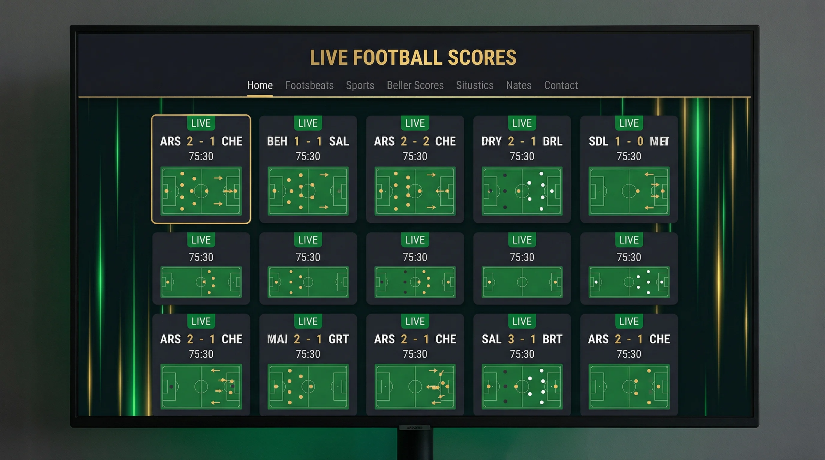 虚拟体育赛事界面